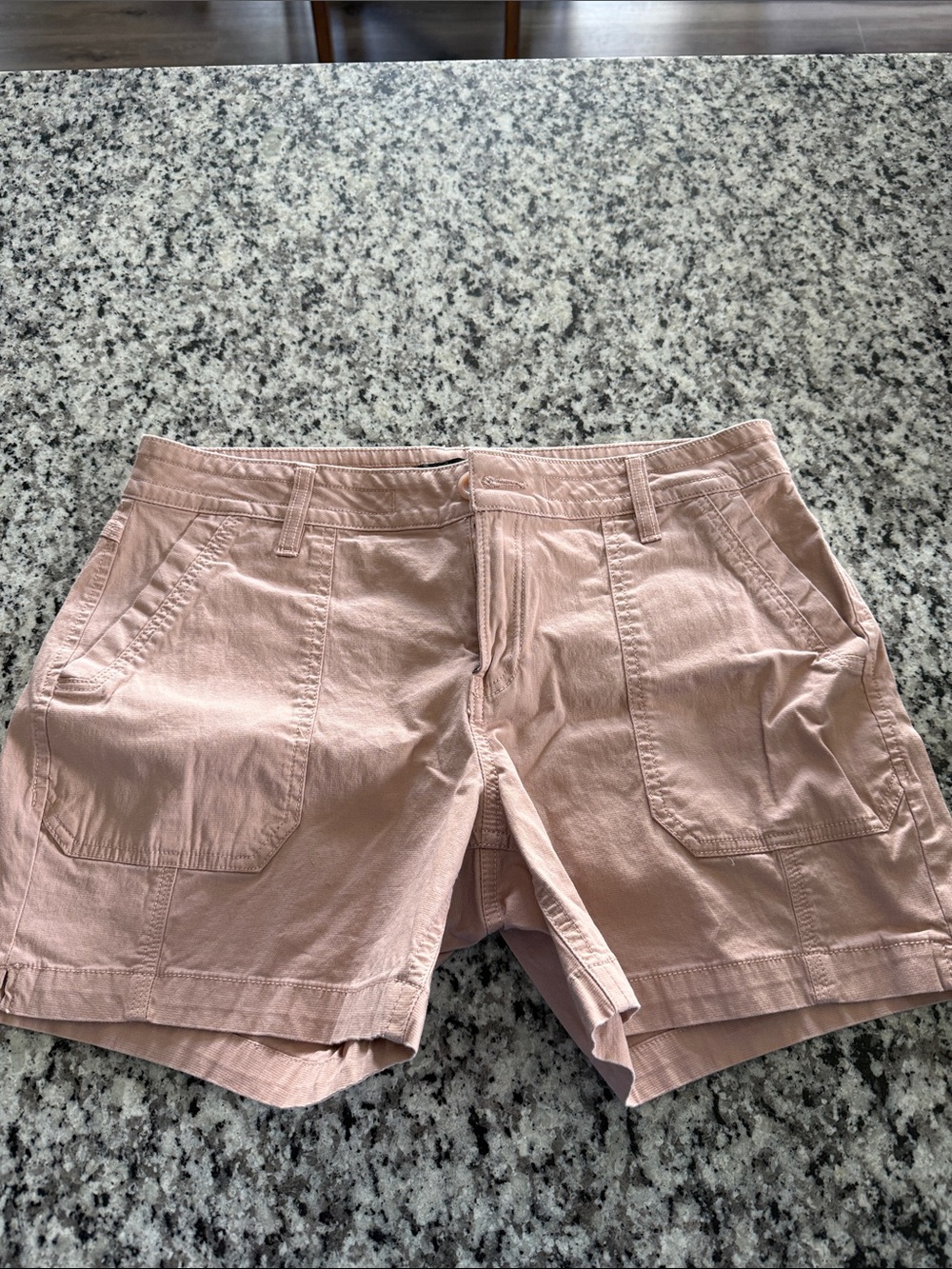Prana Dusty Pink Utility Bermuda Shorts